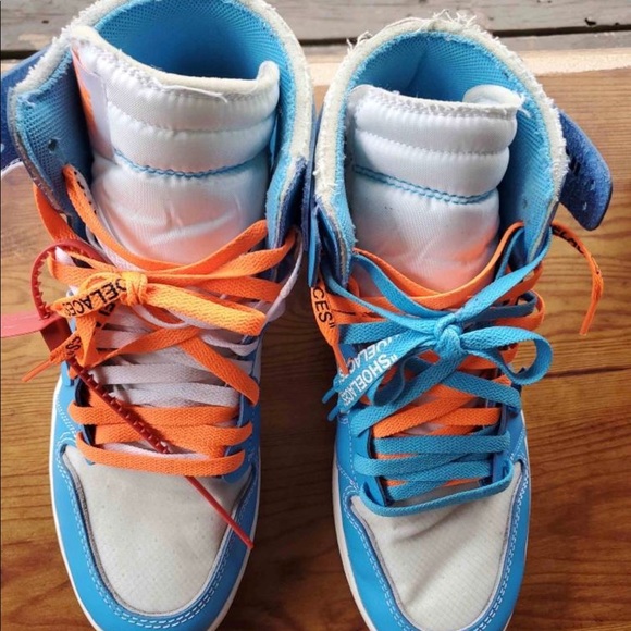 Off White x Air Jordan 1 UNC - Picture 3 of 6